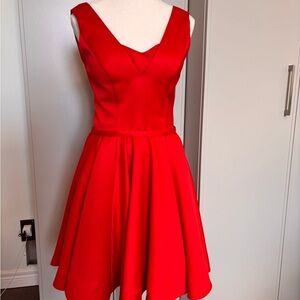 Terani Couture Red Fit and Flare Mini Dress